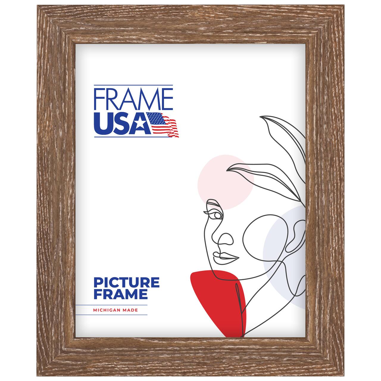 Frame USA Chalked Natural Single Image Picture Frame